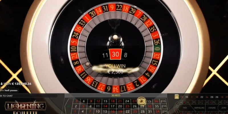 Cách đặt cược Lightning Roulette thông minh 
