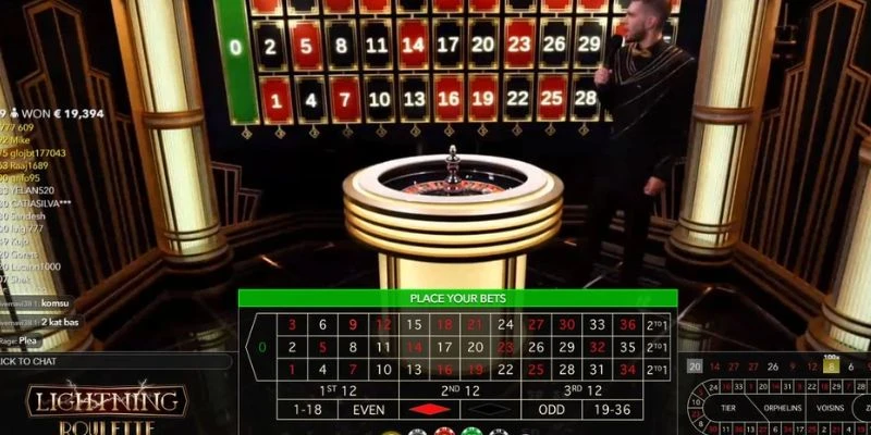 Tổng hợp các cửa cược trong Lightning Roulette