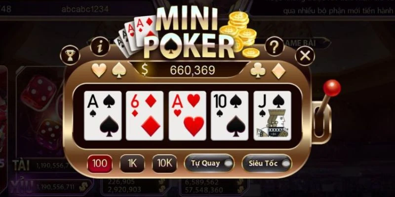 Cách chơi Mini Poker từ cao thủ